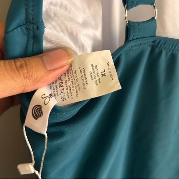 NWT One Piece V Neck Tummy Control Swimsuit | Size: XL - Picture 5 of 6